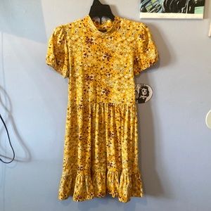 Yellow rue 21 dress